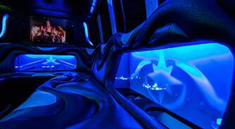 Luxurious leather seating provides a royal limousine experience & unparalleled service excellence.